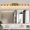 DAKAFUL Modern Bathroom Vanity Light, 4/5/6/8/10-Light Vanity Fixtures with Clear Glass Shade, Reversible Wall Sconces Over Mirror,for Bedroom - 2 of 4