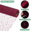 Unique Bargains Jacquard Net Mesh Flower Gift Wrapping Paper 180"x19.7" 1 Pc - 2 of 4