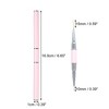 Unique Bargains Double Ended Nail Art Brush Gel Polish Striping Nail Art Design Pen Painting Tools for Home DIY Manicure Pink - 4 of 4