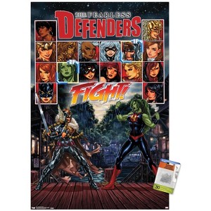 Trends International Marvel Comics - The Fearless Defenders - Fight! Unframed Wall Poster Prints - 1 of 4