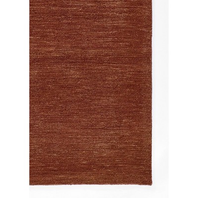 Rust Hand-Tufted Wool Area Rug with Cotton Backing, 5' x 8'