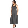 24seven Comfort Apparel Plus Size Tank Maxi Dress - 2 of 4