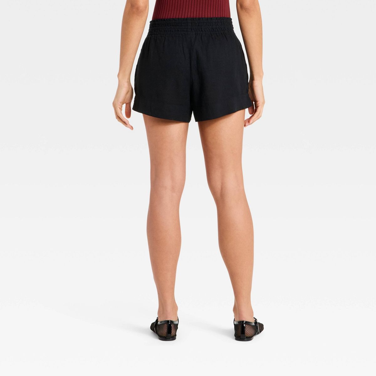 Women's Linen Pull-On Shorts 3.5" - A New Day™ - thumbnail 8