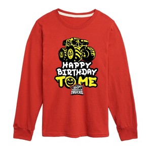 Boys' - Hot Wheels - Happy Birthday To Me Long Sleeve Graphic T-Shirt - 1 of 3