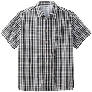 KingSize Short-Sleeve Plaid Sport Shirt - 1 of 4