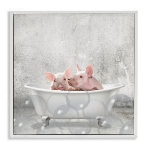 Stupell Industries Baby Piglets Bath Time, 24" x 24" - 1 of 4