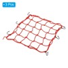 Unique Bargains High Elastic Motorcycle Luggage Straps Bungee Cargo Net with Hooks 3 Packs - 3 of 4
