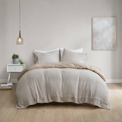 Bamboo Bliss by Royal Heritage Cascade Waffle Weave Duvet Cover