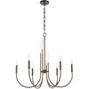 Quorum Lighting Summit 6 - Light Chandelier in  Dark Brass - 4 of 4