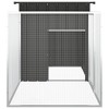 vidaXL Rabbit Cage Anthracite Galvanized Steel 78.7x35.8x39.4 in - Anthracite - 4 of 4