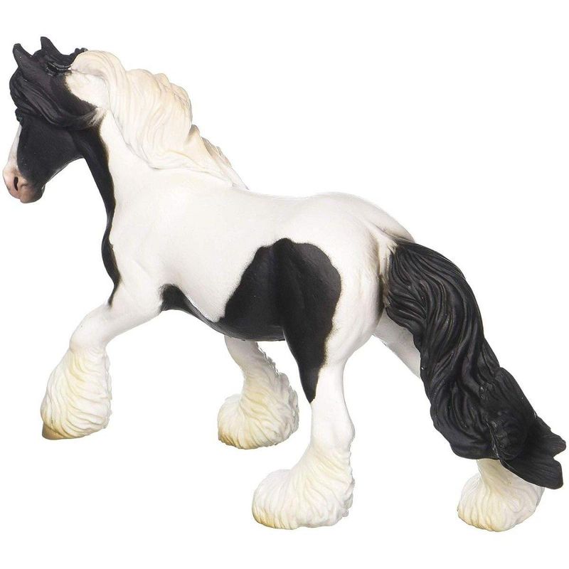 Breyer Animal Creations Breyer CollectA 1/18 Model Horse - Black & White Piebald Gypsy Mare, 2 of 3