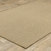 Captiv8e Designs Kokomo Textured Basket Weave Solid Light Brown Indoor/Outdoor Rug - 3 of 4