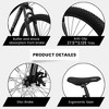 27 Inch Mountain Bike 21 Speed, Suspension Fork, Aluminum Frame Disc Brake, Mountain Bike - 4 of 4