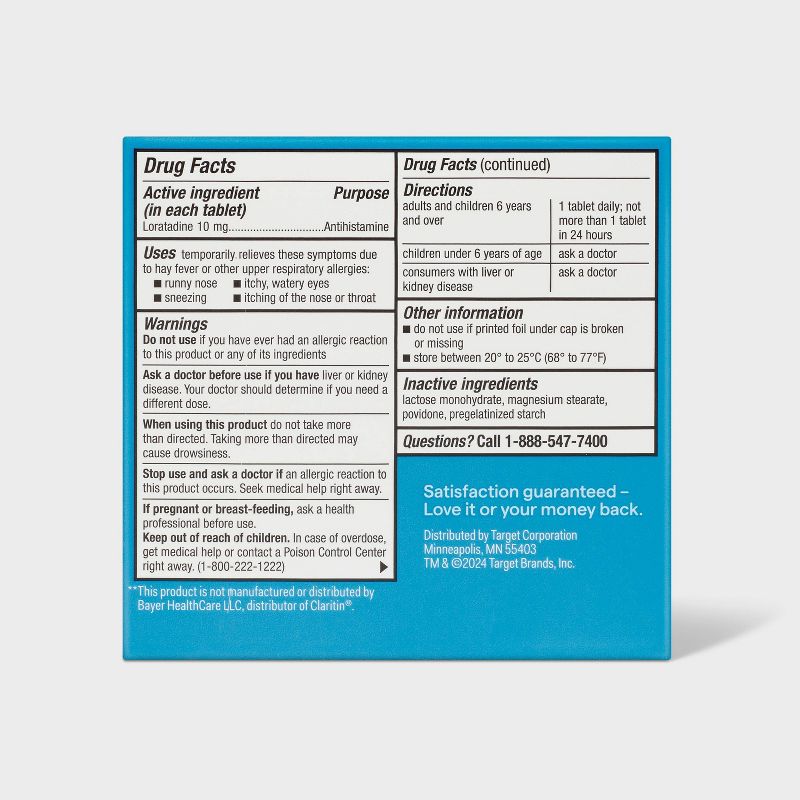 Loratadine Allergy Relief Tablets - up & up™, 4 of 8