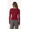 Women's Long Sleeve Jersey Crew Crimson - MILA Los Angeles - 2 of 2