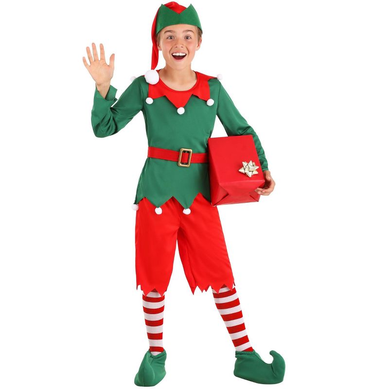 HalloweenCostumes.com Boy's Santa's Helper Costume, 2 of 4
