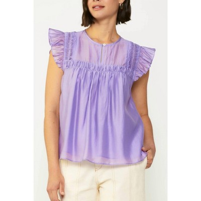 Women's Vanessa Pintuck Sleeveless Blouse - current air