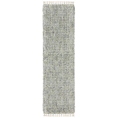 Oriental Weavers Axis AX02A Light Blue/Ivory Indoor Area Rug - 2'3" x 7'6"