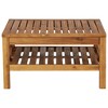 Coffee Table Natural Acacia Wood Solid Acacia Wood Medium Durable vidaXL - 4 of 4