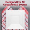 Smarty Had A Party Clear Square Plastic Wedding Set - 30 Sets - 2 of 4