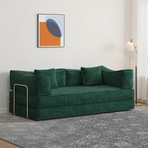 78.74" Modern Convertible Sofa Bed with Removable Cushions and Modular Design for Living Room -3irtyhousy - 1 of 4