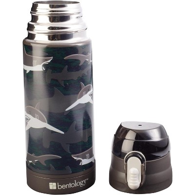 Bentology Shark Themed Stainless Steel Insulated Kids Water Bottle