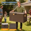 Deck Box, Weatherproof Outdoor Storage Box, Lockable Outdoor Storage Bin for Patio Cushions, Garden Tools, Pool Supplies, Package Delivery - 3 of 4
