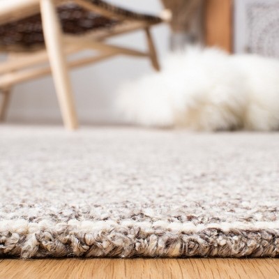 Himalaya Taupe Hand Tufted Wool and Viscose Runner Rug
