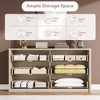 6/7/9 Drawer Dresser for Bedroom, Wide Modern Chest of Drawers, Large Wood Dresser Wooden Storage Organizer for Living Room, Hallway - 4 of 4
