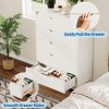 Drawer Dresser, Wooden Chest of Drawers with Anti-Tip Kit, Rounded Corners & Metal Legs for Living Room, Bedroom, Natural Wood Color - 4 of 4
