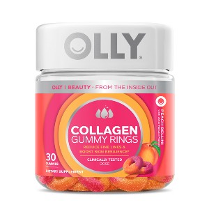 OLLY Collagen Rings Supplement Gummies for Skin Resilience - 30ct - 1 of 4