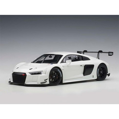 Audi R8 Fia Gt Gt3 Plain Color Version White With Black Wheels 1