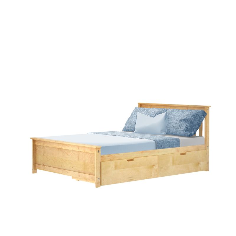 Max & Lily Full-Size Platform Bed with Under Bed Storage Drawers, 1 of 9