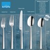 Amefa Moderno 45-Piece Flatware, Set for 8 – Stainless Steel Silverware, High-Gloss Mirror Finish, Rust-Resistant Cutlery, for Home Dining - 2 of 4