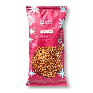 Holiday Star/Snowflake Shaped Pretzels - 16oz - Good & Gather™ - 1 of 3
