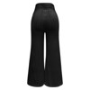 Women's Pants High Waisted Wide Leg Pants Criss Cross Waist Striped Trousers - 3 of 3