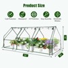Mini Greenhouse for Outdoor,Portable Greenhouse  Outdoor Garden w/ Roll-up Zipper Door,Waterproof & UV Protected Green House for Garden Patio Backyard - 2 of 4