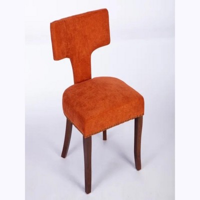 23.23"Farmhouse Linen Fabric Upholstered Accent Chair Curved Backrest