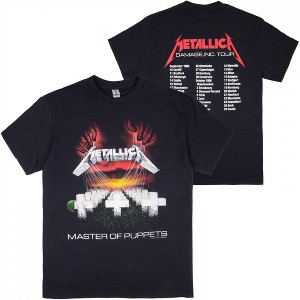Mens Metallica Master Of Puppets Tour '86 Album Cover & Tracks T-Shirt - 1 of 4
