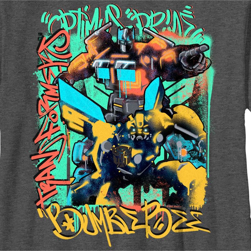 Boy's Transformers: Rise of the Beasts Graffiti Poster T-Shirt, 2 of 6