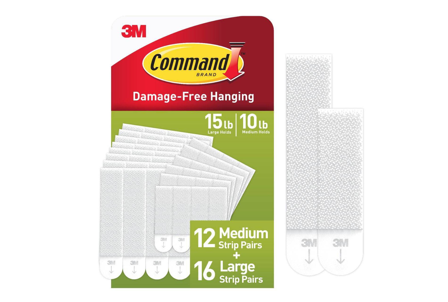 Command Large and Medium Damage-Free Picture Hanging Strips 28 Pairs