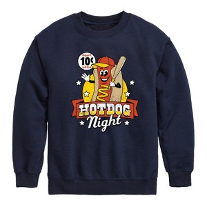 Boys' - Instant Message - Ten Cent Hotdog Night Graphic Long Sleeve Fleece Sweatshirt - 1 of 4
