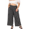 Agnes Orinda Women's Plus Size 2 Pieces Boho Stripe Casual Fashion Top and Bottom Sets - 2 of 4