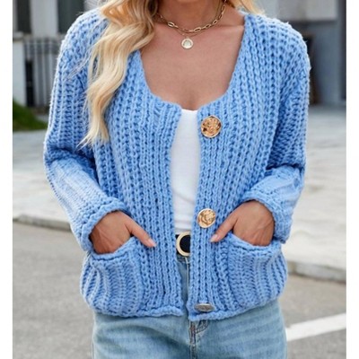 Women's Cropped Knit Cardigan - Miss Sparkling