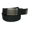 CTM Men's Fabric Belt with Flip Top Nickel Buckle (Pack of 3) - 2 of 4