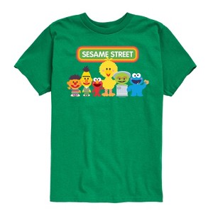 Boys' - Sesame Street - Kawaii Group Short Sleeve Graphic T-Shirt - 1 of 4