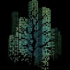 Junior's Design By Humans City Lights and Tree By alnavasord T-Shirt - 2 of 2
