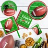 DYLIVeS Football Party Supplies Paper Plates and Napkins Football Game Birthday Party Dinner Plates Superbowl Party Dessert Plates Napkins Cups Forks - 4 of 4