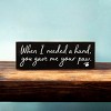 Slickblue Pet Quote Wood Sign, When I Needed a Hand You Gave Me Your Paw, 3.5x10 Rustic Plaque - 3 of 3