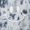 Dalix Smile Face Embroidered Washed Crewneck Sweatshirt Long Sleeve Fleece Cotton Mens - 2 of 4